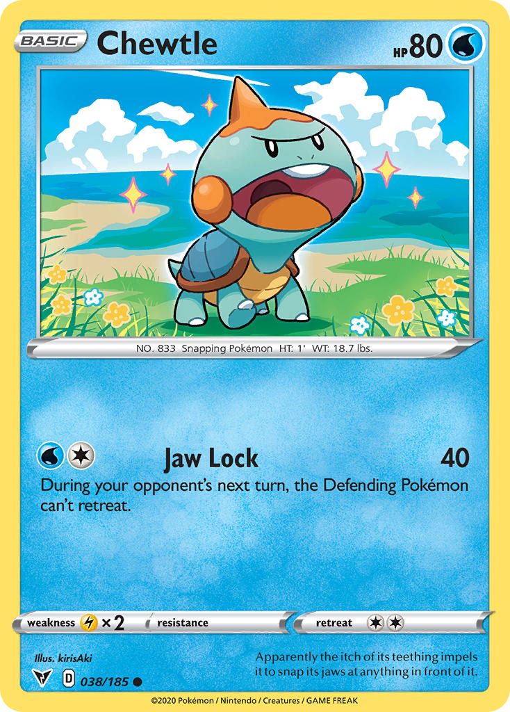 Vivid Voltage Chewtle Pokémon card