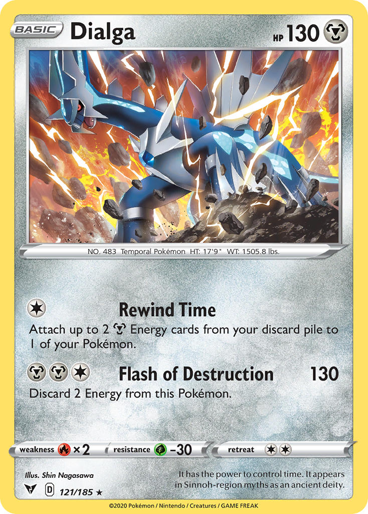 Vivid Voltage Dialga Pokémon card