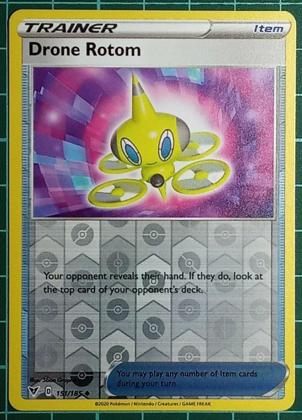 Vivid Voltage Drone Rotom [Reverse Holo] Pokémon card