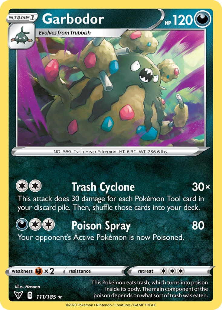 Vivid Voltage Garbodor Pokémon card