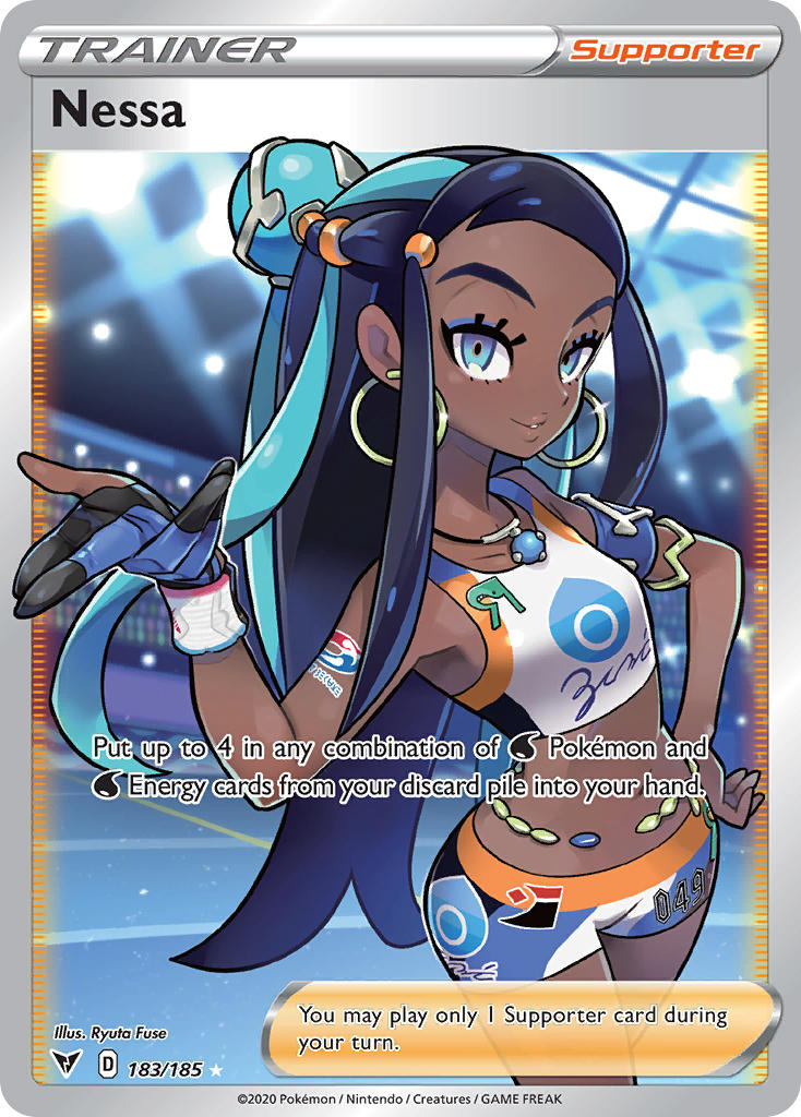 Vivid Voltage Nessa Pokémon card