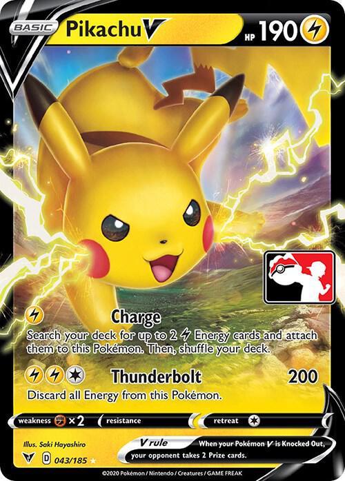 Vivid Voltage Pikachu V [Prize-Pack] Pokémon card