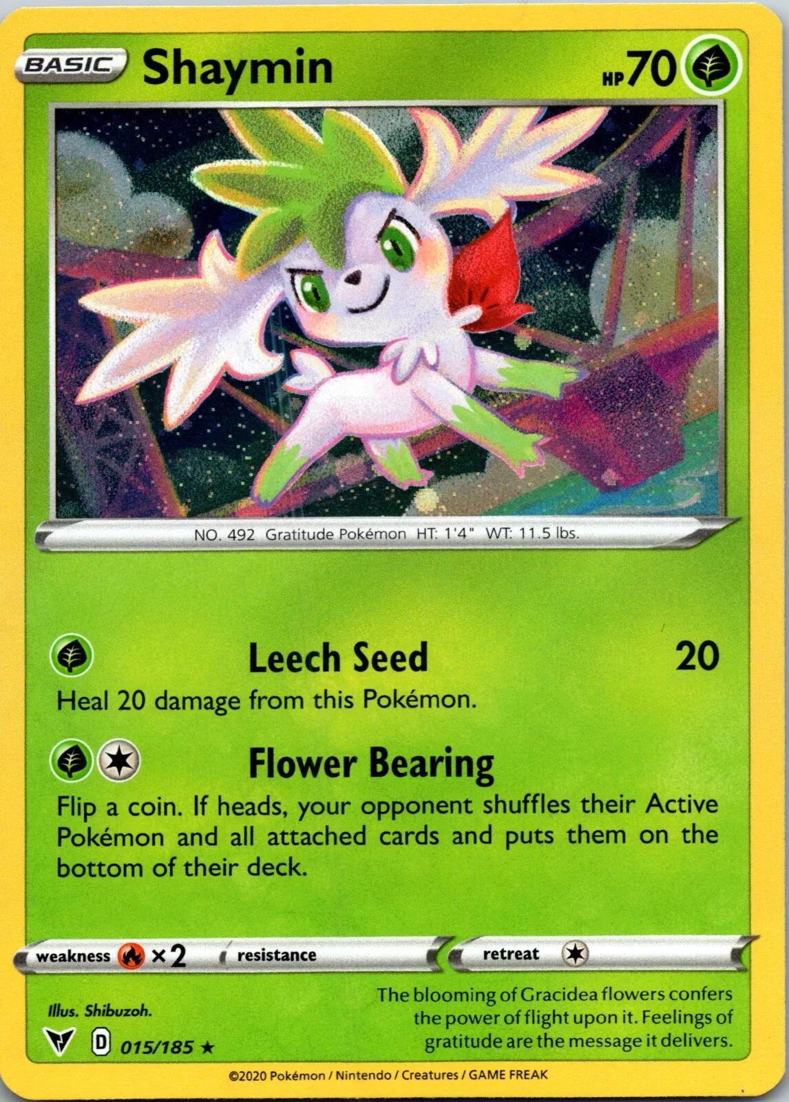Vivid Voltage Shaymin [Cosmos-Holo] Pokémon card