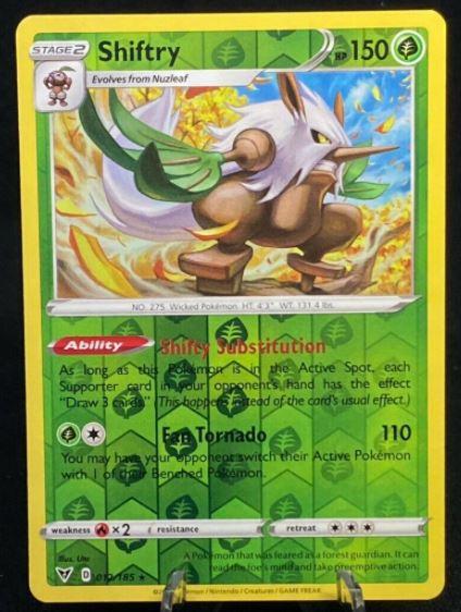 Vivid Voltage Shiftry [Reverse Holo] Pokémon card