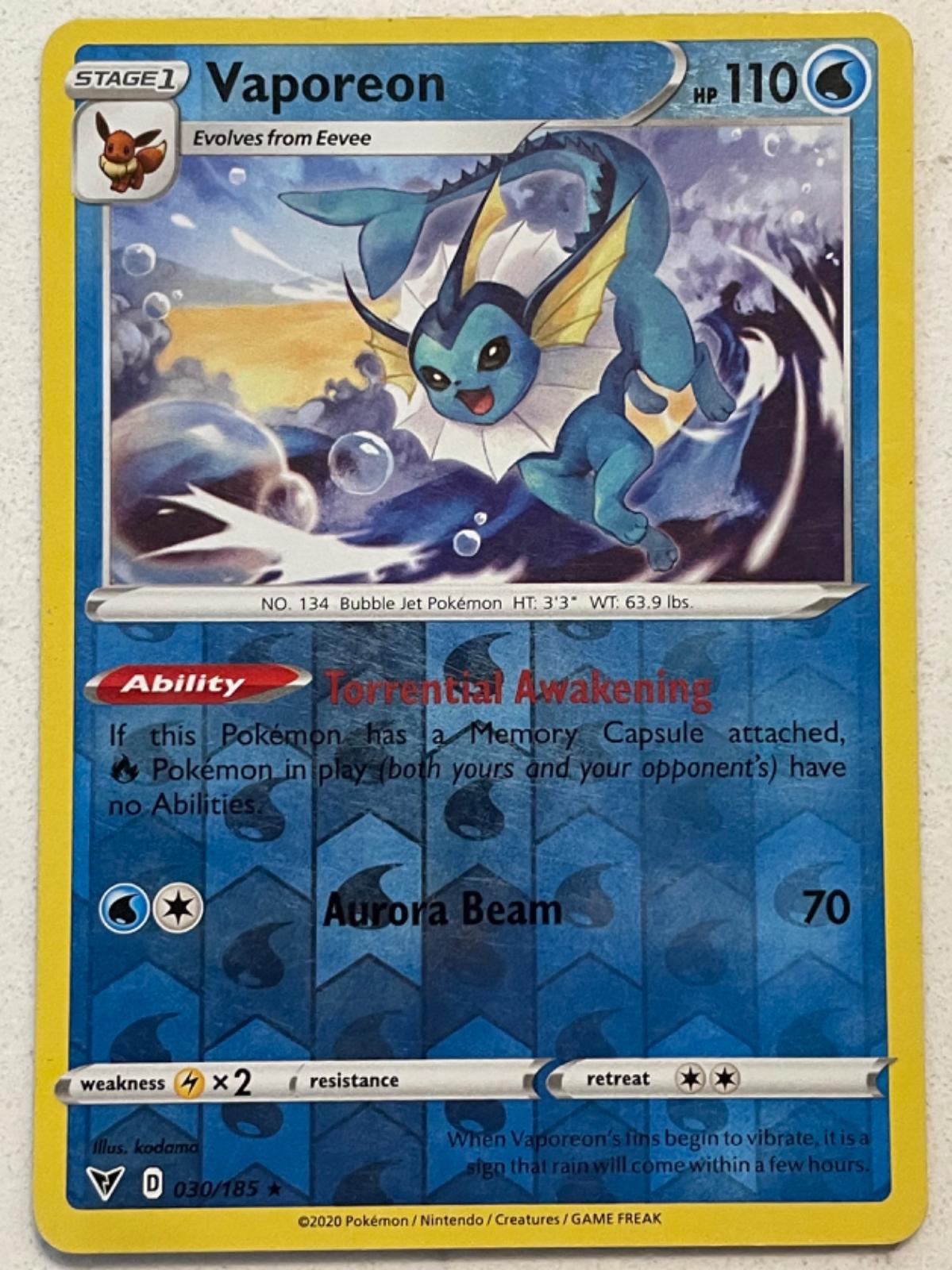 Vaporeon [Reverse Holo]