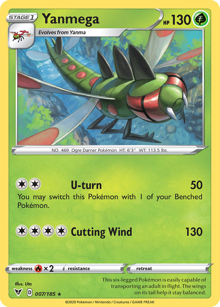 Vivid Voltage Yanmega Pokémon card