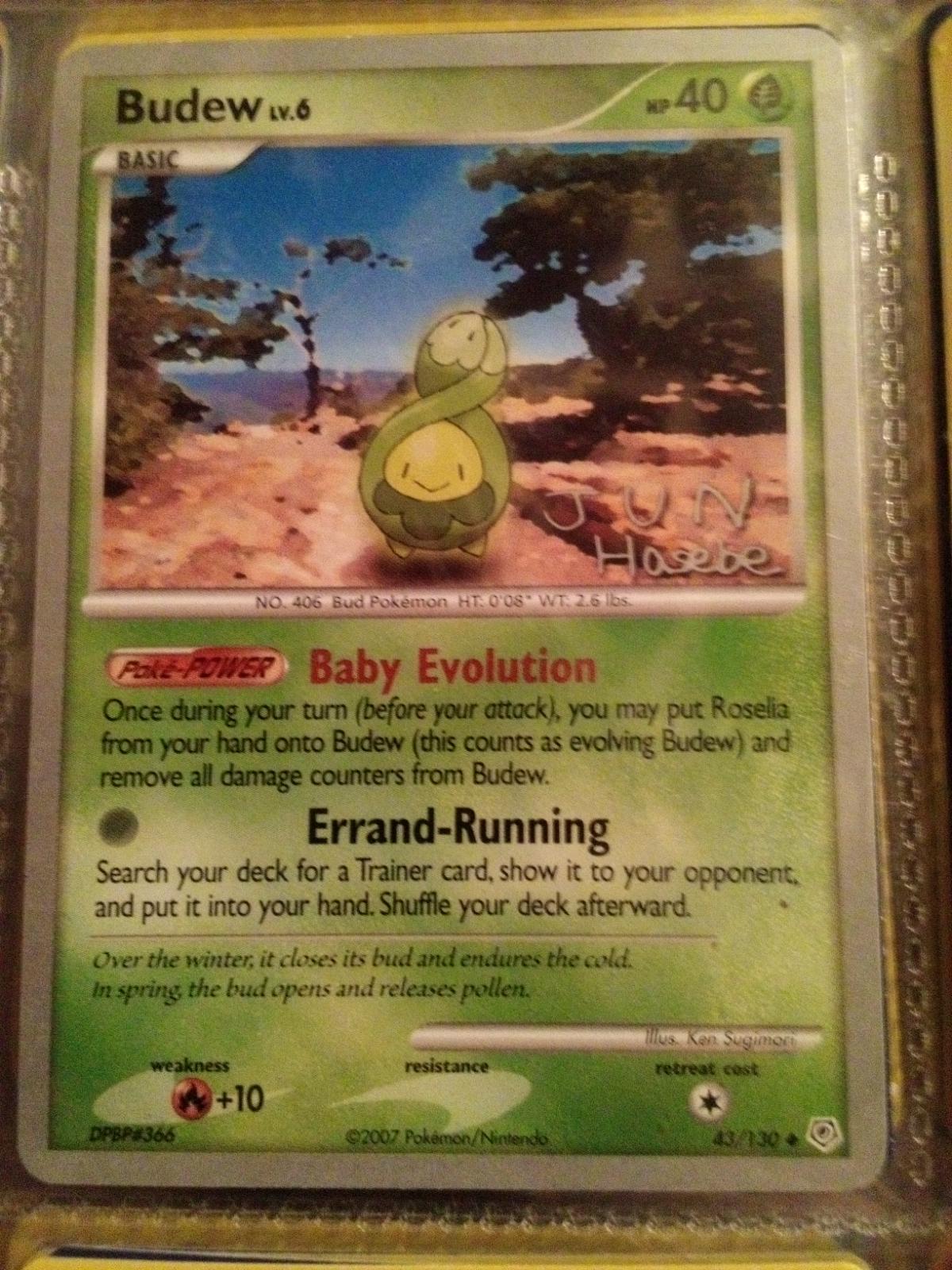 World Championships 2007 Budew Pokémon card