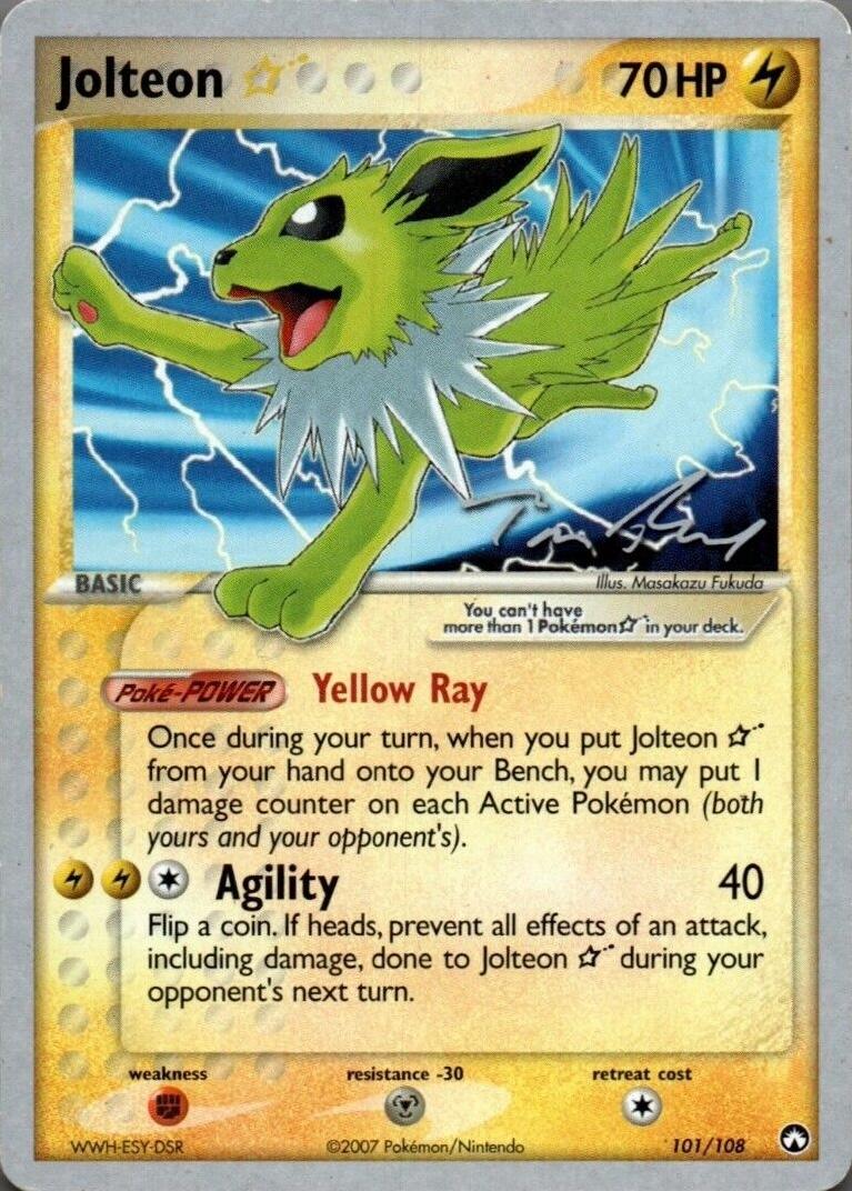 World Championships 2007 Jolteon [gold-star] Pokémon card