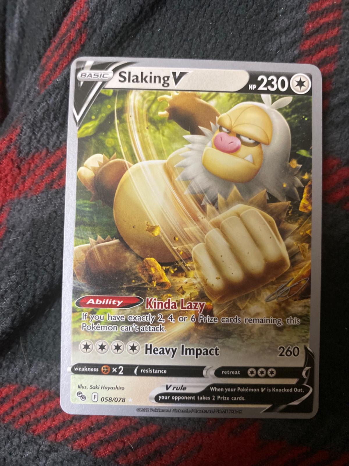 World Championships 2023 Slaking V Pokémon card