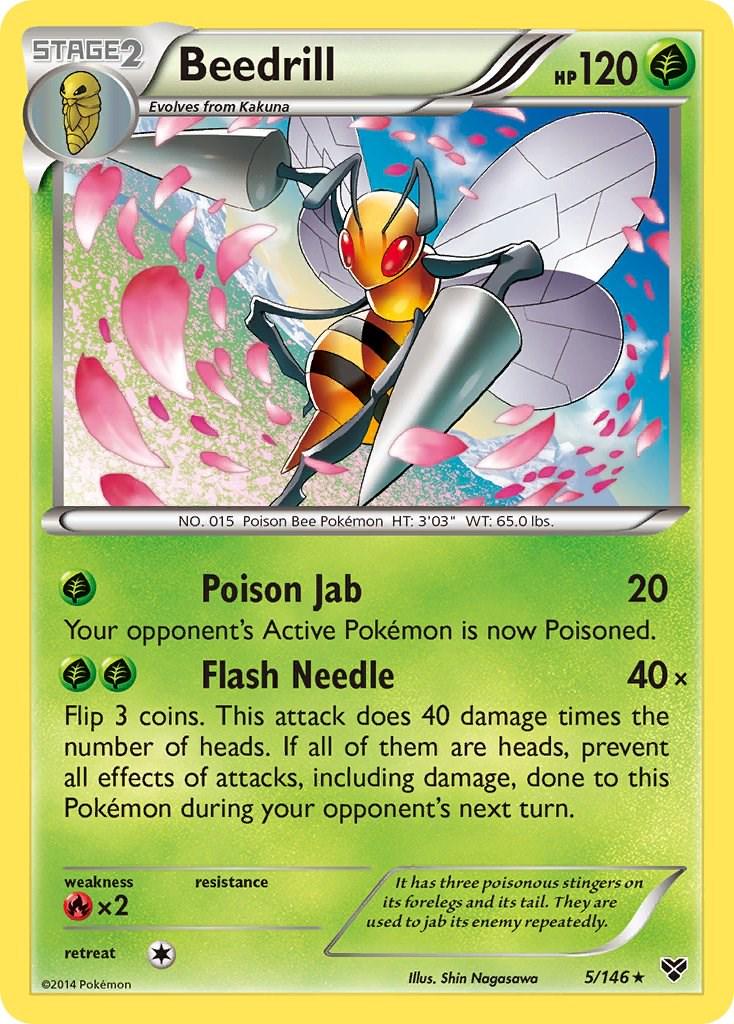 XY Beedrill Pokémon card