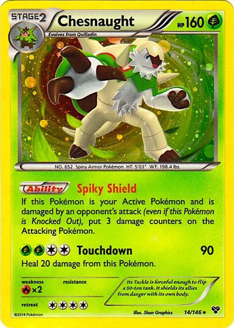 XY Chesnaught [Cosmos-Holo] Pokémon card