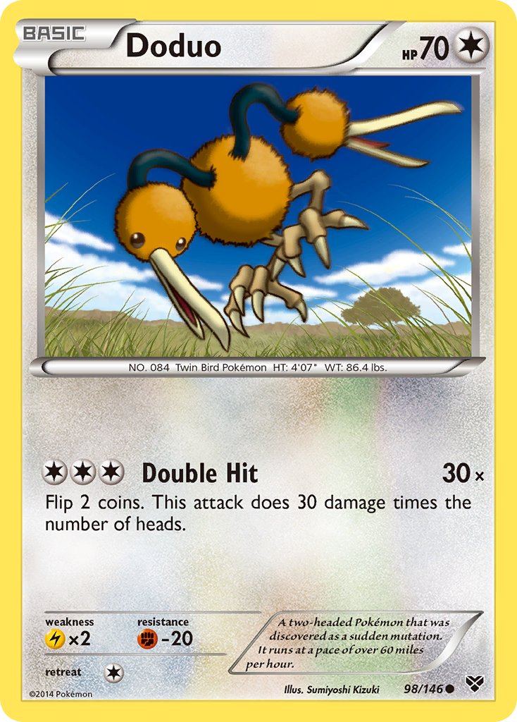 XY Doduo Pokémon card