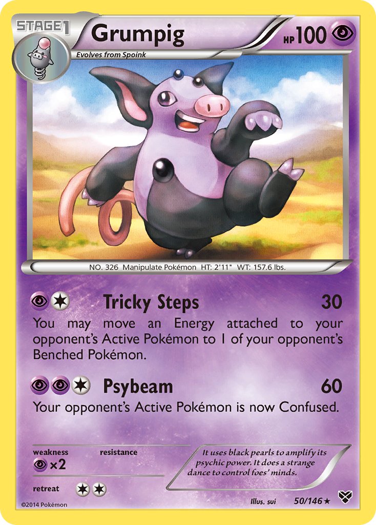 XY Grumpig Pokémon card