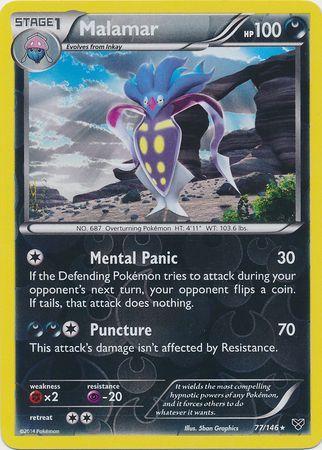 XY Malamar [Reverse Holo] Pokémon card
