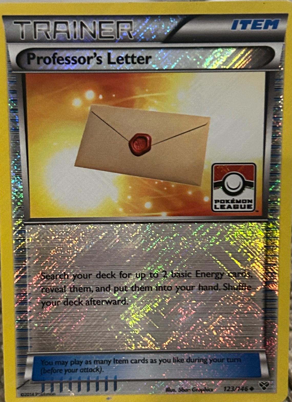 XY Professor's Letter [League] Pokémon card