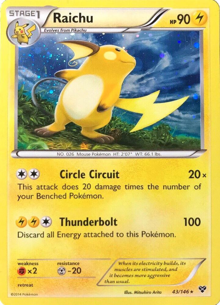 XY Raichu [Cosmos-Holo] Pokémon card