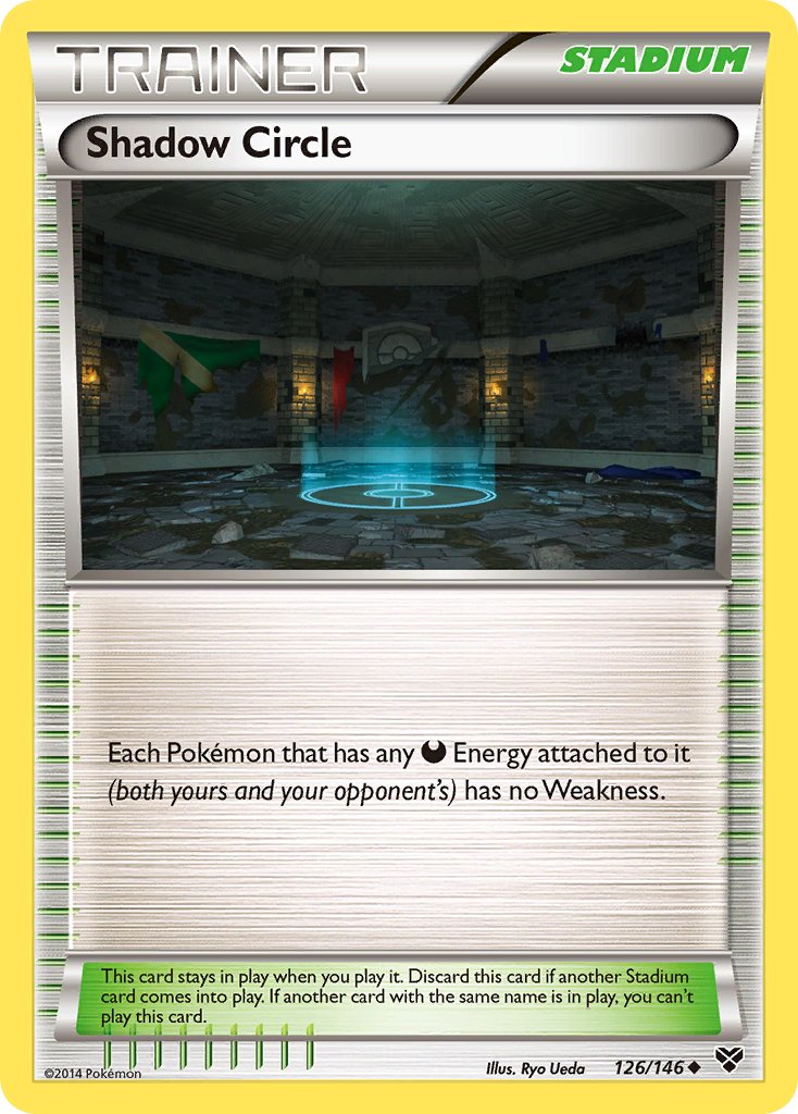 XY Shadow Circle Pokémon card