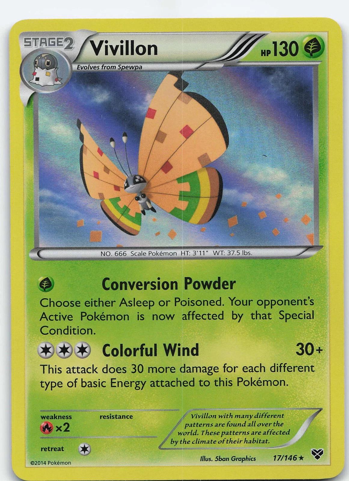 XY Vivillon [High-Plains] Pokémon card