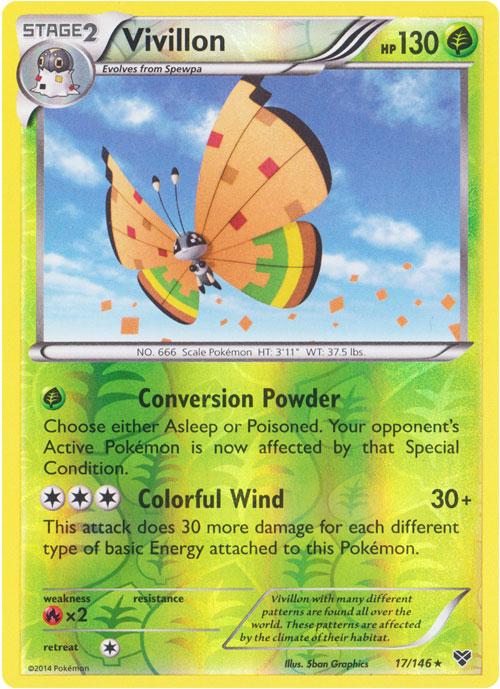XY Vivillon [High-Plains-Reverse-Holo] Pokémon card