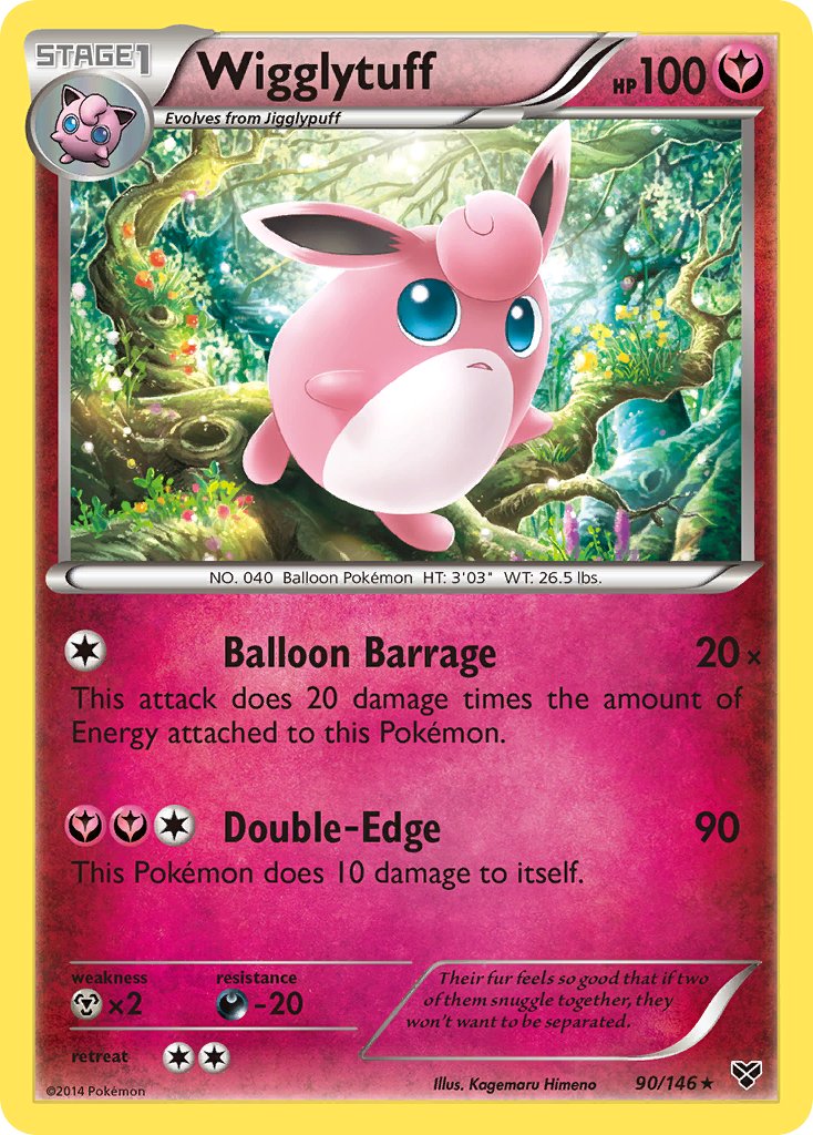 XY Wigglytuff Pokémon card
