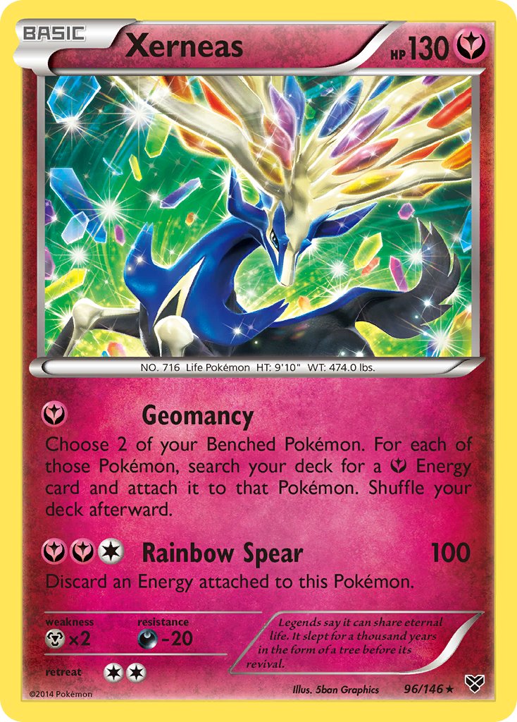 XY Xerneas [Cracked-Ice] Pokémon card