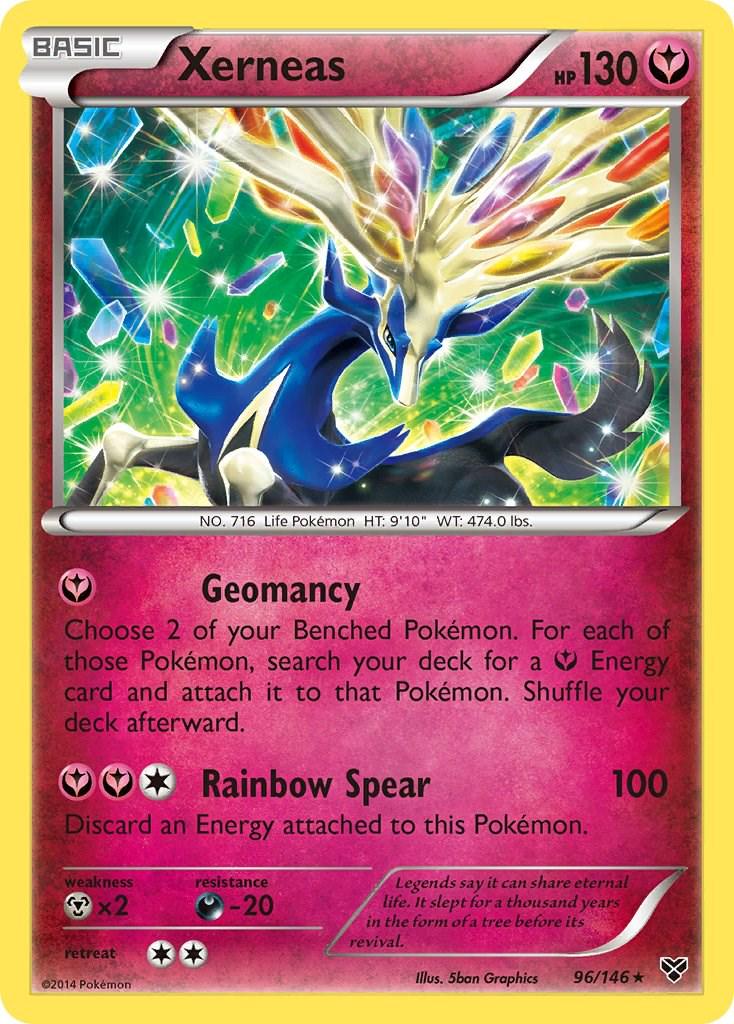 XY Xerneas [Holo] Pokémon card