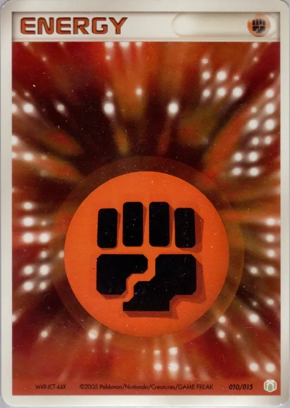 Japanese 2005 Gift Box Basic Fighting Energy Pokémon card