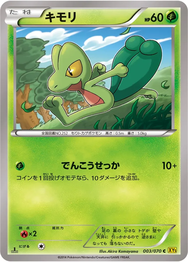 Japanese Gaia Volcano Treecko Pokémon card