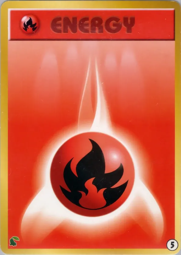 Japanese Intro Pack Neo Fire Energy Pokémon card