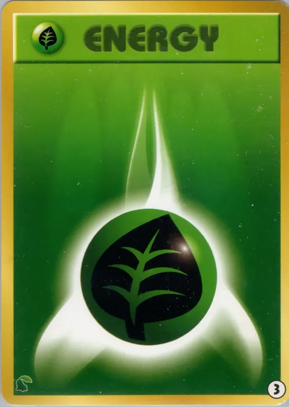 Japanese Intro Pack Neo Grass Energy Pokémon card