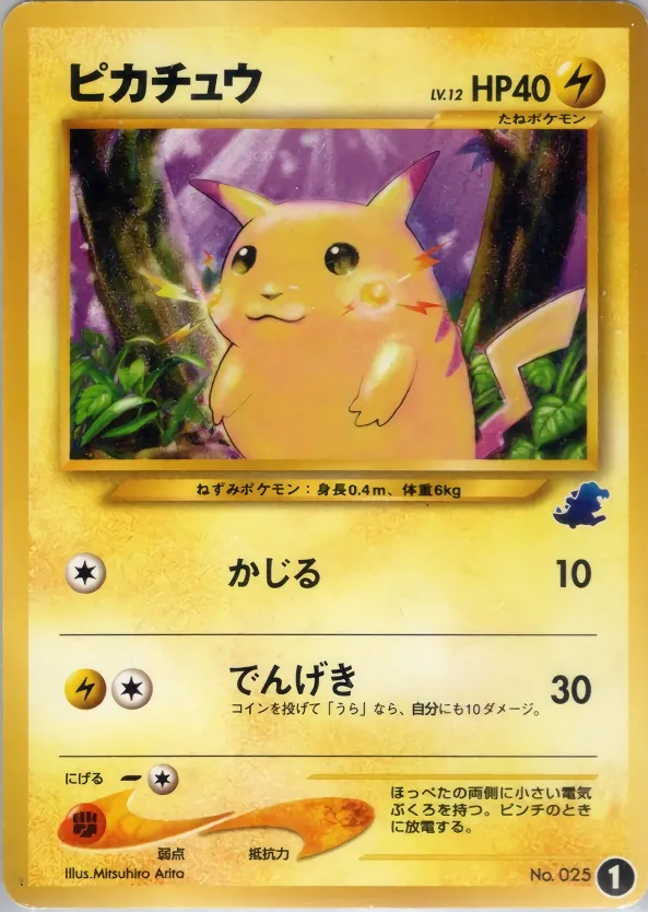 Japanese Intro Pack Neo Pikachu Pokémon card