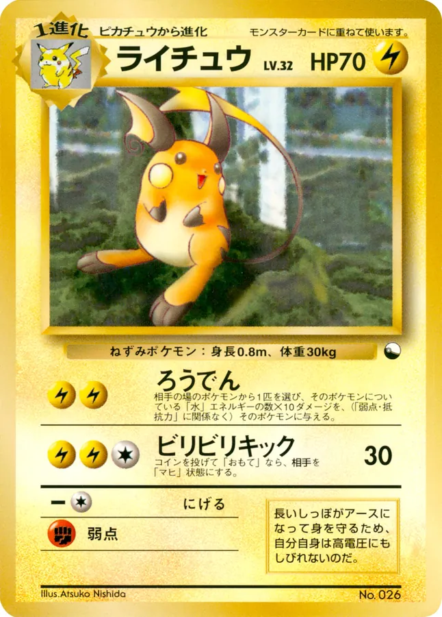 Japanese Quick Starter Gift Set Raichu Pokémon card