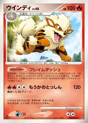 Japanese Shining Darkness Arcanine Pokémon card