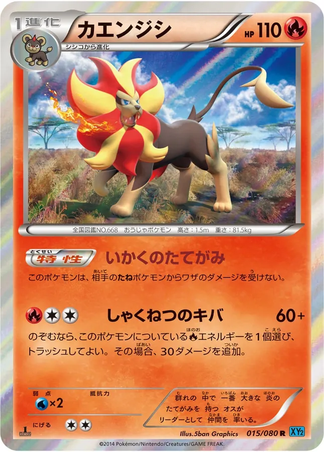 Japanese Wild Blaze Pyroar Pokémon card